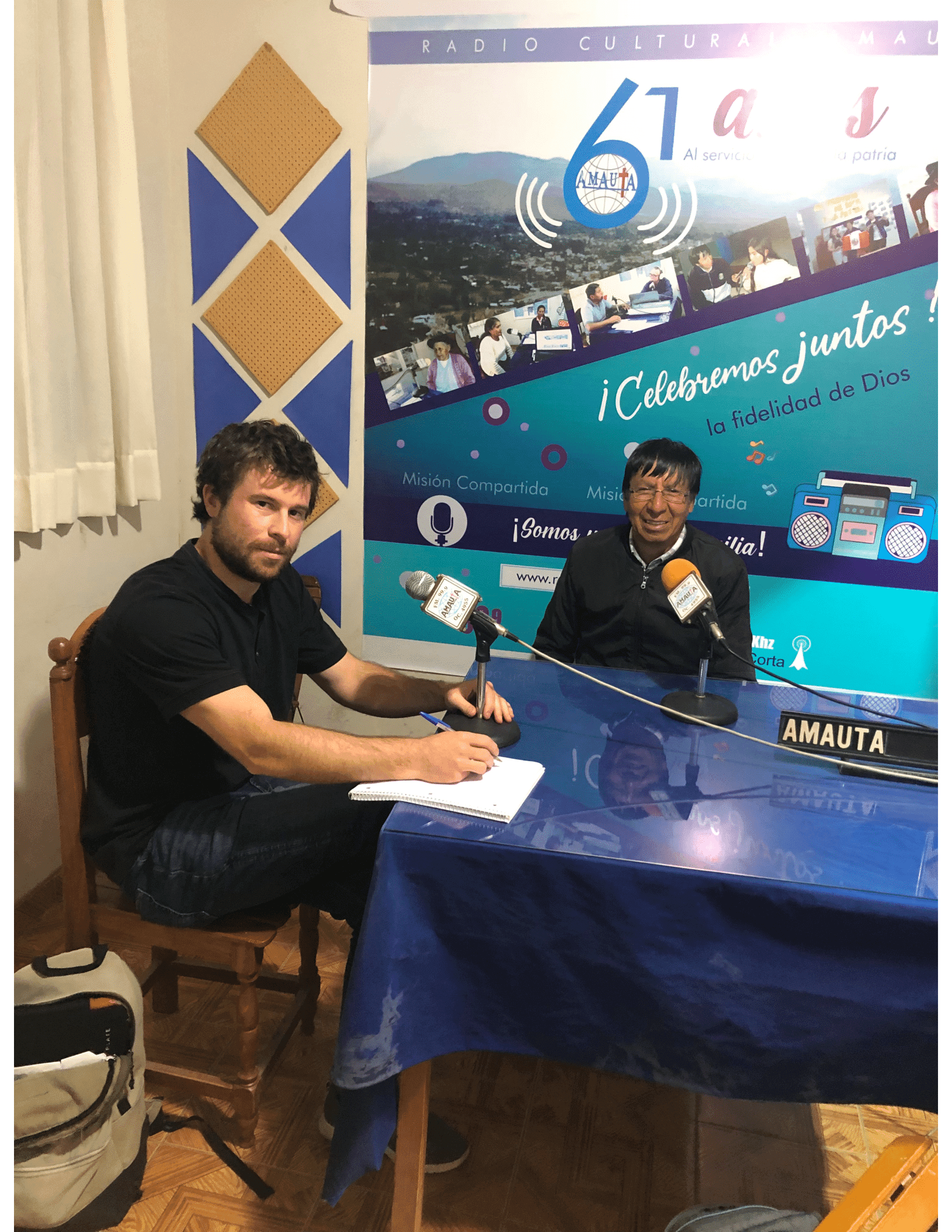 Interview at Local Radio Station